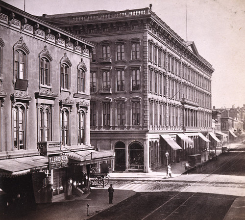 140. Occidental Hotel, Montgomery Street, from the Russ House, San Francisco