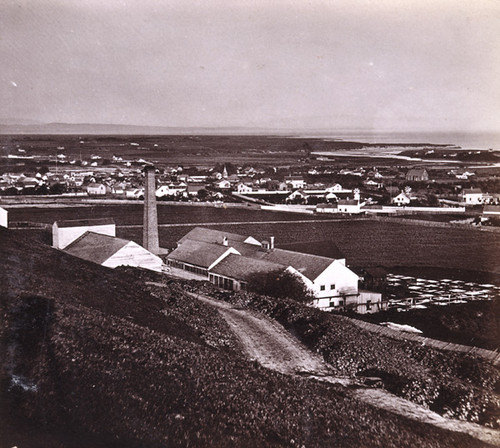 40. Santa Cruz Tannery, Town of Santa Cruz, and mouth of the San Lorenzo River, looking South