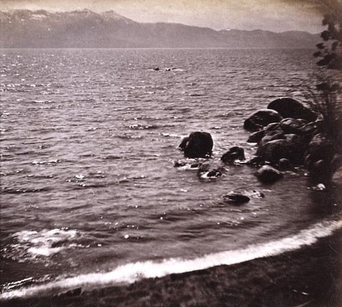 674. Lake Tahoe from Zephyr Cove. (A windy day.)