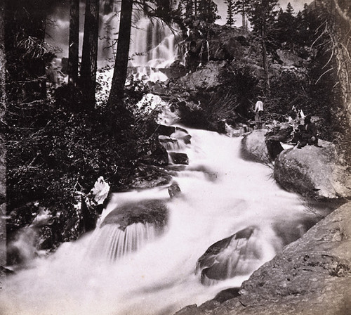 660. Eagle Falls--upper fall, Emerald Bay. Western Shore of Lake Tahoe