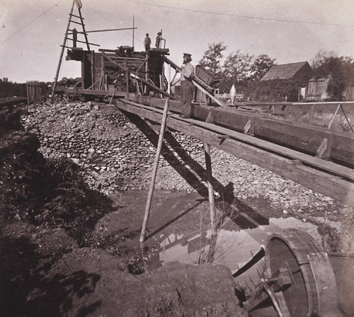 1014. Placer Mining--Columbia, Tuolumne County. Mining out a Ranch