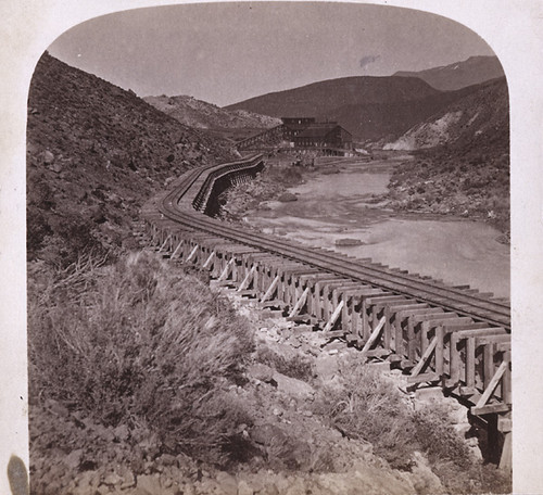 1739. Eureka Quartz Mill and Flume--From the Dam