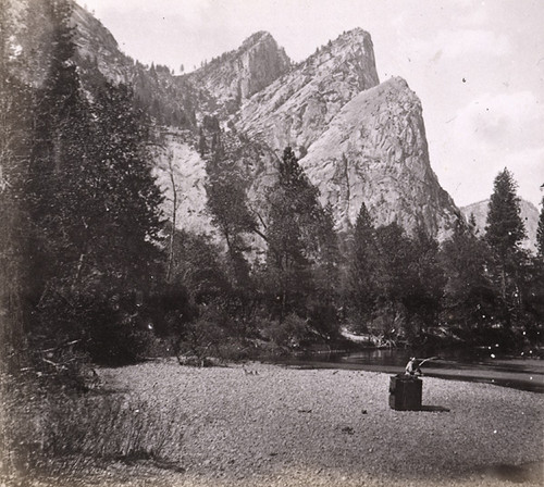 1107. The Three Brothers, 4,000 feet high, Yo-Semite Valley, Mariposa County