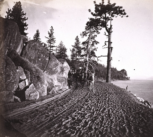 681. View from Sierra Rocks--Eastern shore of Lake Tahoe, looking South toward Cave Rock