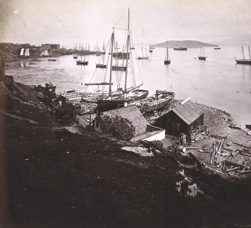 385. U.S. Marine Hospital and and Goat Island, From Steamboat Point, San Francisco