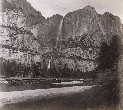 1112. The Yo-Semite Fall, 2,634 feet high, near View, Yo-Semite Valley, Mariposa County