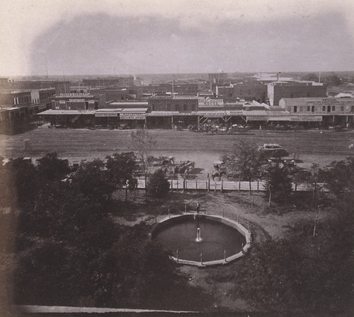 1033. Stockton, from the Court House, looking West, San Joaquin County