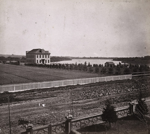 1450. Convent of the Sacred Heart, and Lake Merritt, Oakland, Alameda County