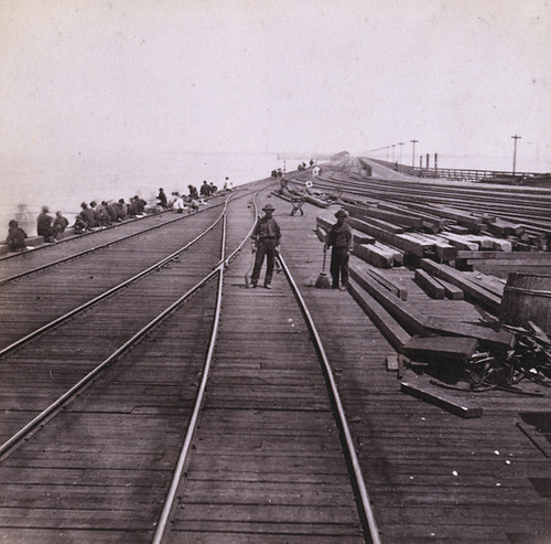 1557. C. P. R. R. Wharf--looking towards Oakland