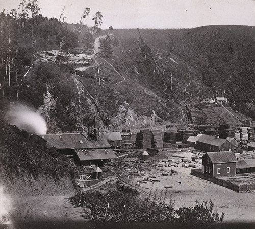 1179. Albion Lumber Mills, looking East, Mendocino County