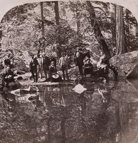 1680. P.T. Barnum and Group, at Mirror Lake