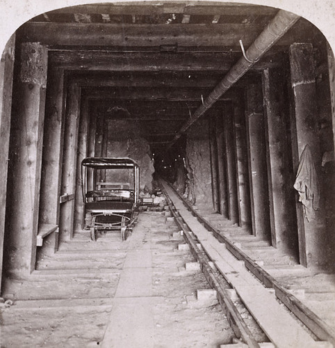 1690. Inside of the Sutro Tunnel