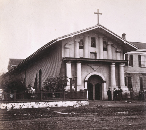 461. Exterior of the Old Mission Church, Mission Dolores. Dedicated in 1776