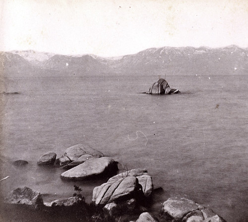 673. View from Zephyr Cove, Lake Tahoe, Western Summit in the distance