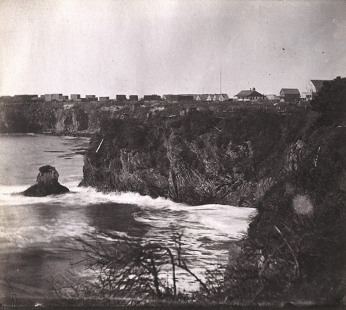 1183. Point at Mendocino City, where the Vessels are loaded with lumber