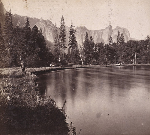 1649. Cathedral Rocks, 2,400 Feet High--from near Black's Hotel, Merced River