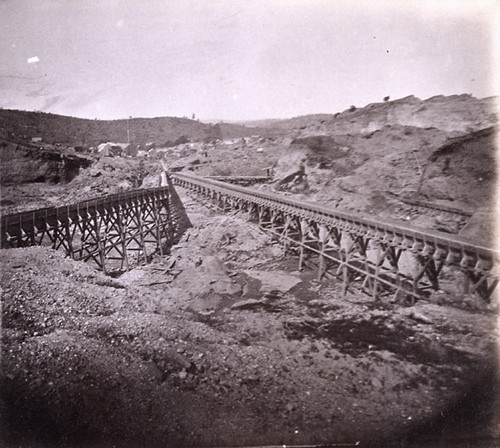 804. Hydraulic Mining--The Sluice Flumes, At Timbuctoo, Yuba County