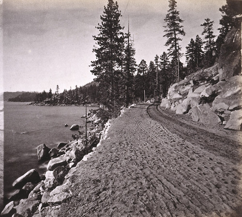 682. View from Sierra Rocks--Eastern shore of Lake Tahoe, looking North toward Rocky Point