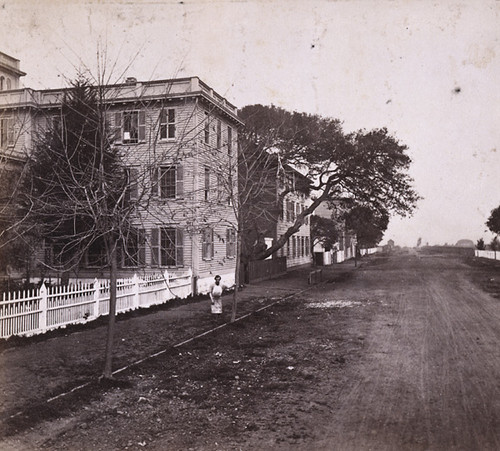 1429. Harrison Street from 12th, looking North, showing University Buildings, Oakland, Alameda County