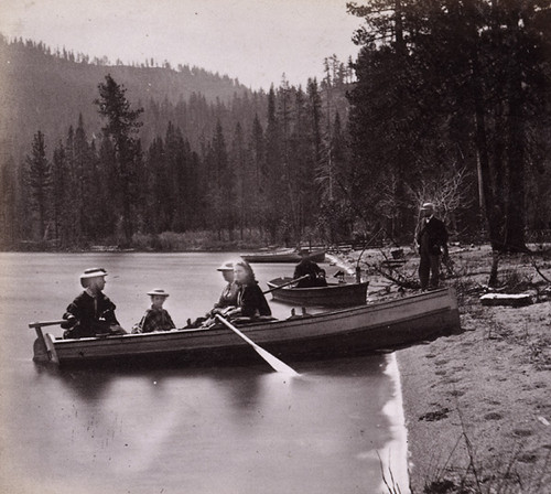 789. Moonlight on the Beach at Donner Lake. Placer County