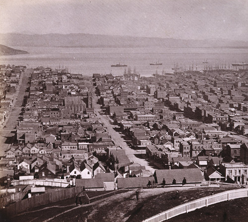 435. San Francisco from Russian Hill, looking down Vallejo street, San Francisco