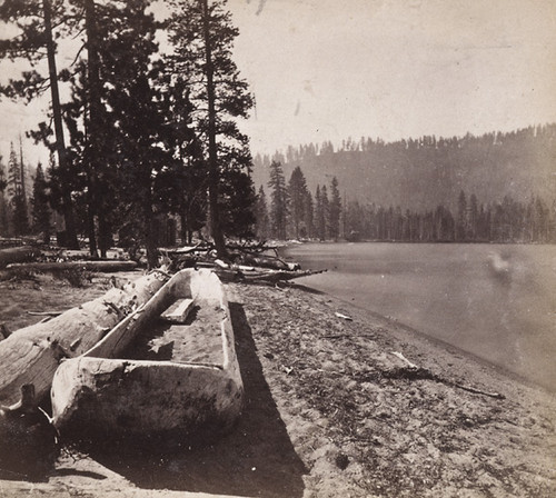 1284. The old Dug-Out at the foot of Donner Lake, Central Pacific Railroad