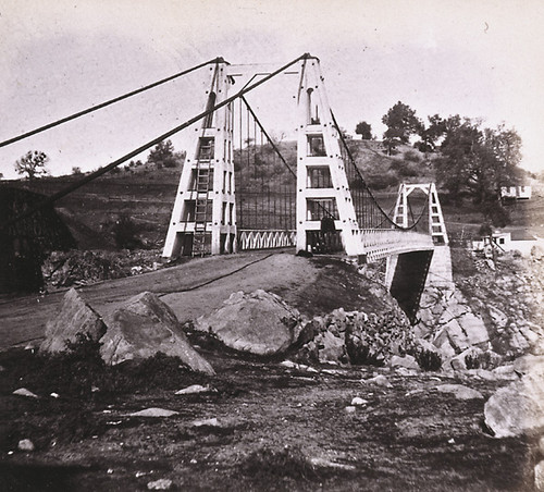 1054. The Suspension Bridge at Folsom, Sacramento County