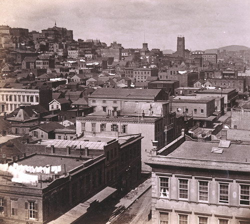 559. View from the Nucleus Hotel, corner Market and Third streets, looking Northwest, San Francisco