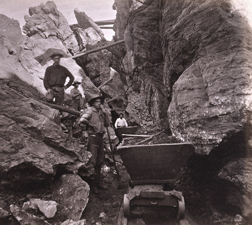 1000. Placer Mining--Among the Boulders, Columbia Claim, Columbia, Tuolumne County