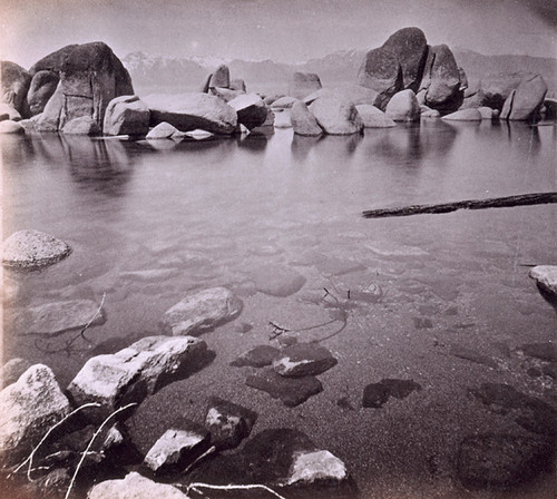 671. Among the Rocks. View from the shore, At Zephyr Cove, Lake Tahoe