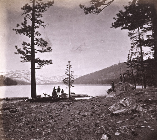 857. View from foot of Donner Lake, Nevada Co