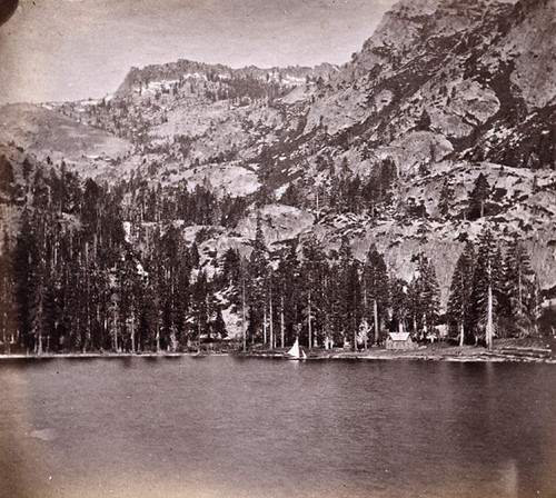 659. Eagle Canon, from Eckley's Island, Emerald Bay. Western Shore of Lake Tahoe