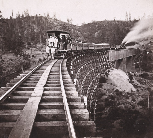 1342. C. P. R. R. Train on Long Ravine Bridge