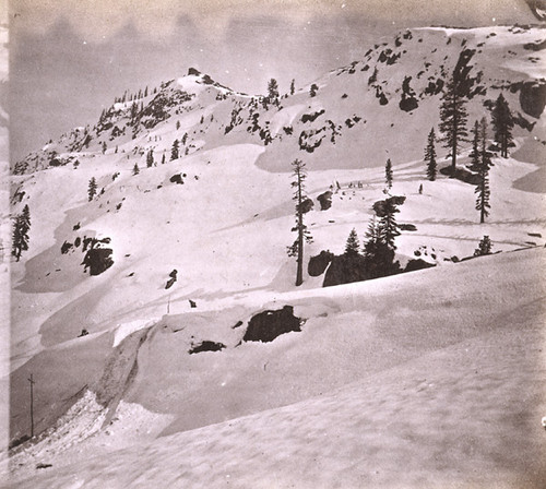 842. Donner Peak--From Dutch Flat and Donner Lake Wagon Road. Western Summit Sierra Nevada