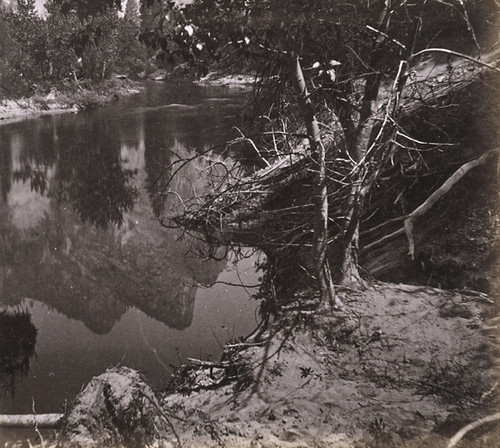 1108. Reflection of the Three Brothers in the Merced River, Yo-Semite Valley, Mariposa County