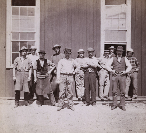 1701. Employees of the Machine Shop--At Mouth of the Sutro Tunnel