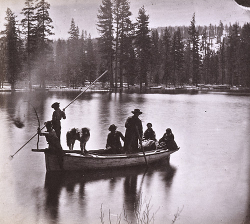 859. Spearing Trout by Torchlight, Donner Lake, Nevada County