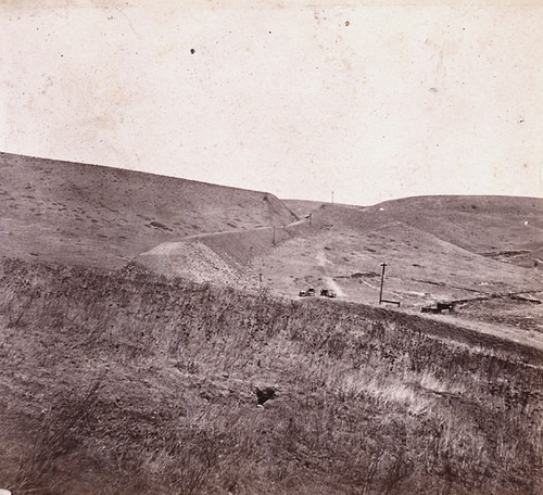 1504. The Cut and Fill, north of the Summit Tunnel at Livermore Pass, Alameda Co.--Western Pacific Railroad