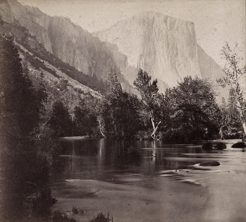 1629. TU-TOCK-AH-NU-LA (El Capitan) 3,300 feet high, from the Hardin Trail, Merced River