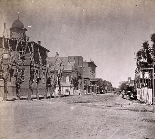 1077. Sixth Street, Sacramento City, Grammar School, Baptist Church, Masonic Hall