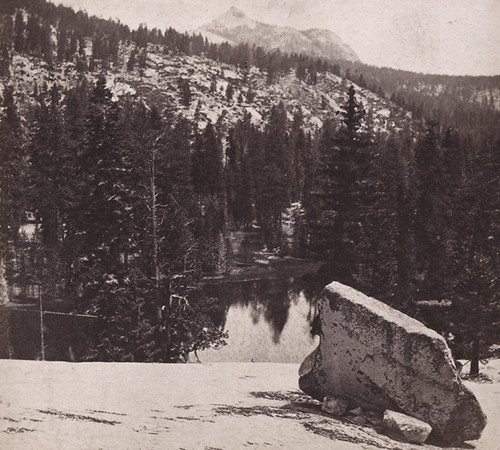 1619. Cloud's Rest, 6,450 Feet High--from the Lake in Little Yo-Semite Valley