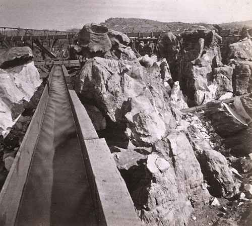 1020. Placer Mining--The Flume and Boulders, Columbia, Tuolumne County