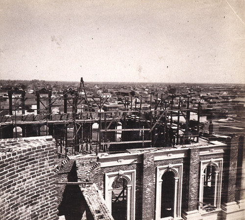 Sacramento City from the New Capitol Building, Looking Northeast