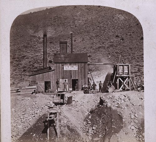 1707. Front View of Shaft No. 1--Sutro Tunnel