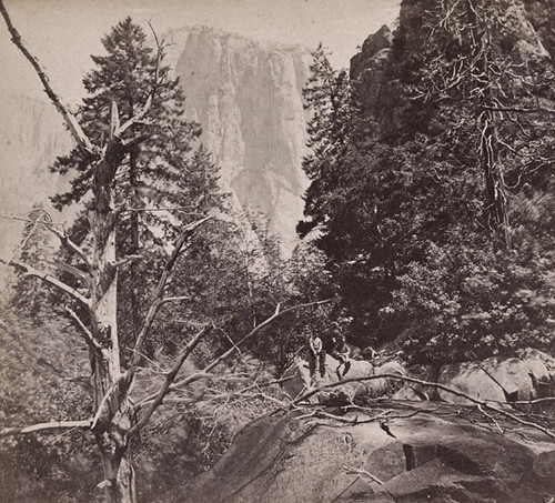 1631. TU-TOCK-AH-NU-LA (El Capitan) 3,300 feet high, from the Bridal Veil Fall