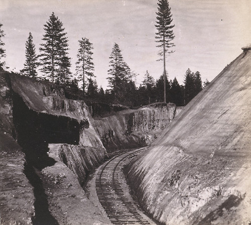 1092. Hornet Hill Cut, Central Pacific Railroad, near Gold Run