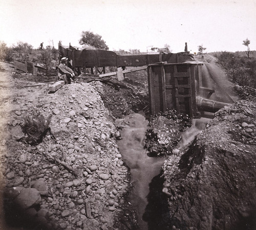 793. Hydraulic Mining--The Pressure Box, Yuba Co