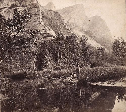 1652. The Three Brothers, 4,200 feet high, from the Merced River