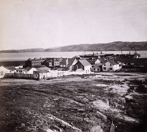 575. Pacific Mail Steamship Co's. Works, Benicia, Solano County. Martinez in distance