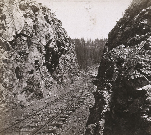 1229. Deep Cut above Alta, Central Pacific Railroad